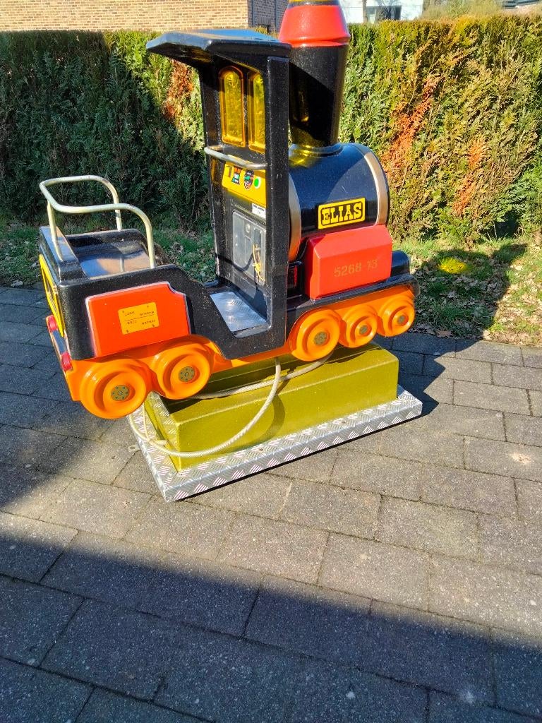 Kiddy-ride treintje, Verzamelen, Automaten | Overige, Ophalen, Zo goed als nieuw