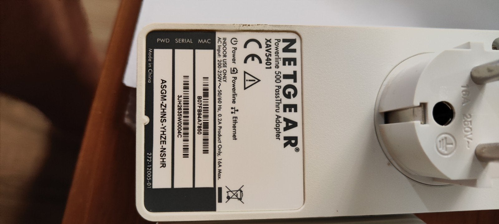 Netgear Powerline 500 WiFi-versterker, Computers en Software, Ophalen of Verzenden, Zo goed als nieuw