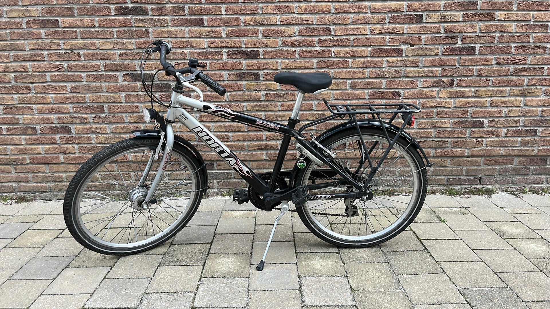 24 inch kinderfiets, Fietsen en Brommers, Ophalen, Velgrem, Versnellingen, Gebruikt