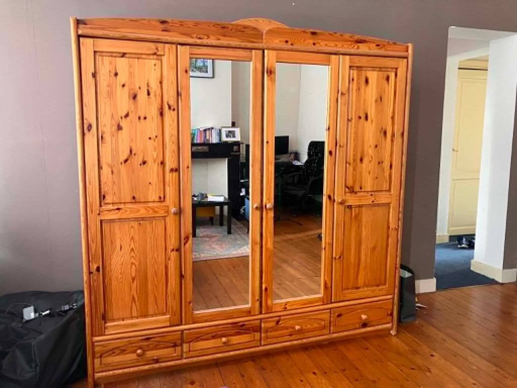 Grande armoire en bois, Maison & Meubles, 200 cm ou plus, Enlèvement, Utilisé, 200 cm ou plus
