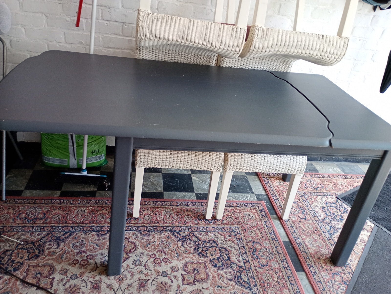 Zeer zware patine tafel, Enlèvement