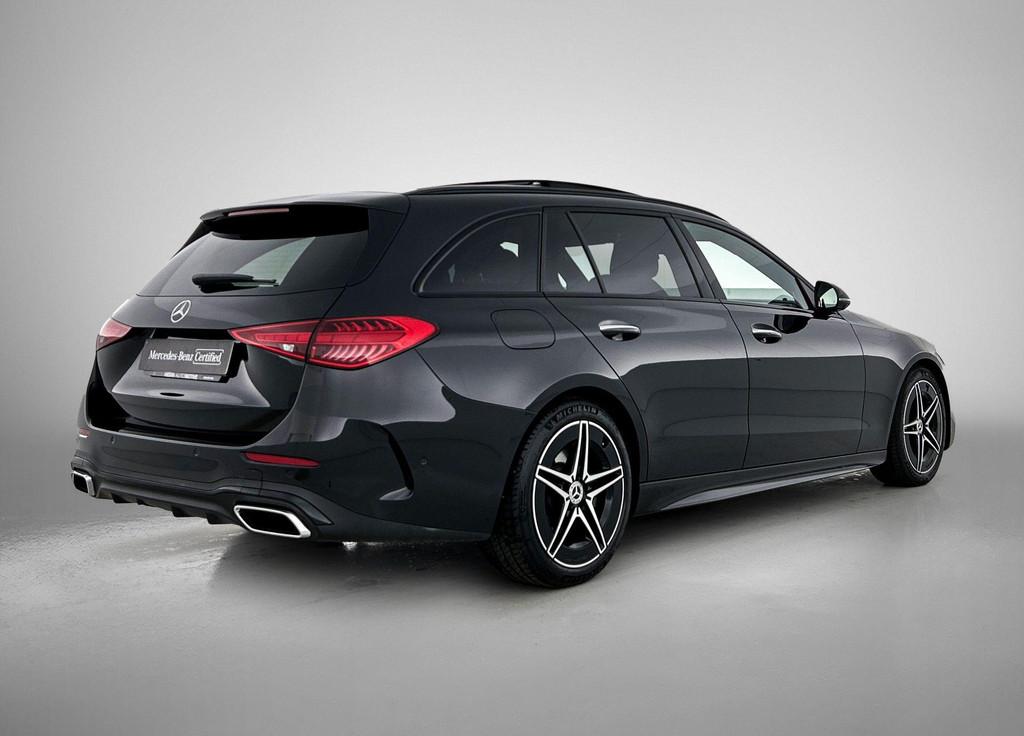 Mercedes-Benz C-Klasse 180 Break AMG Line Night Pack | Panor, Automaat, Zwart, 4 cilinders, Zwart