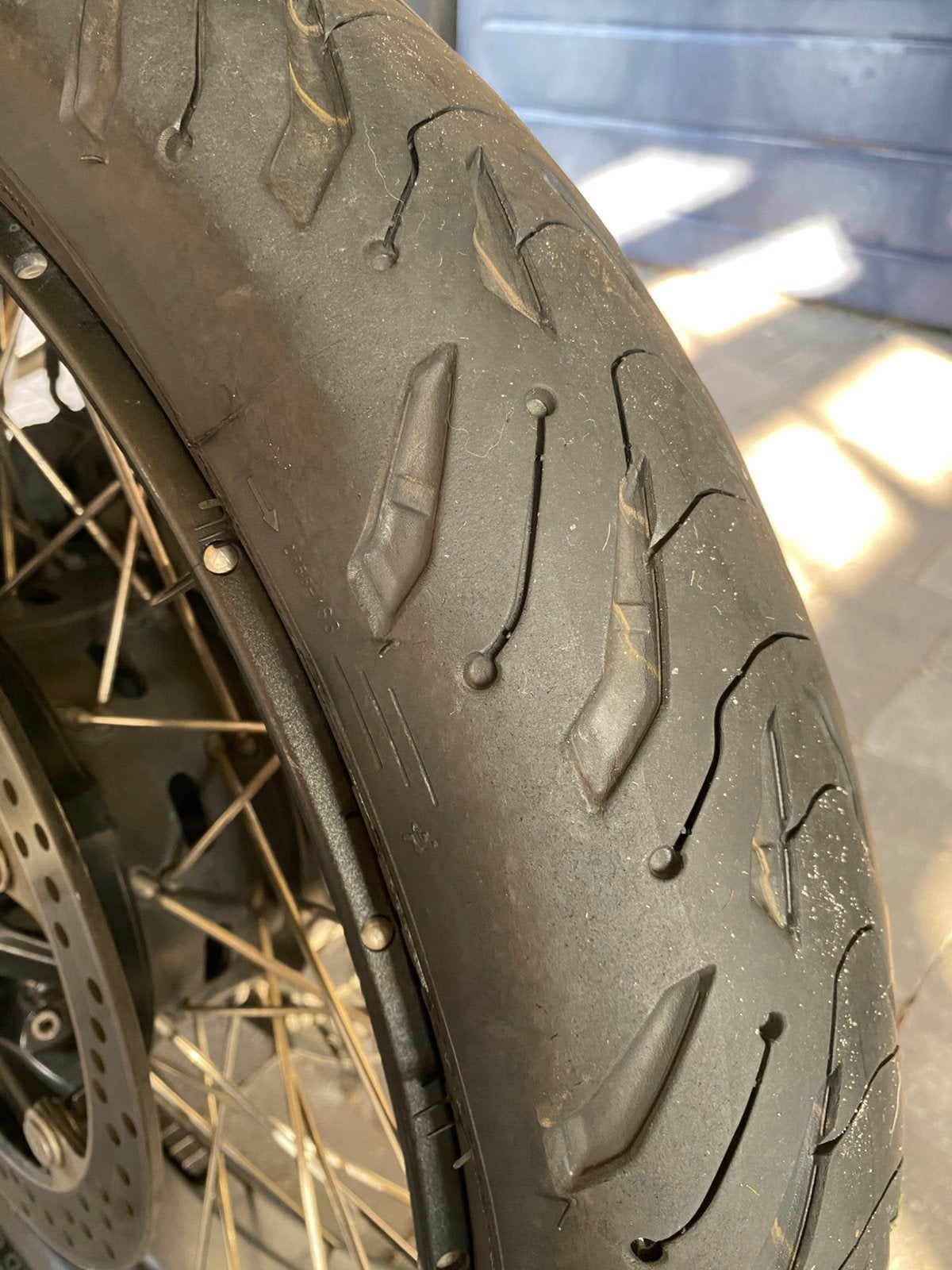 Set Michelin Banden 120/70ZR19 60W & 170/60ZR17 72W, Motos, Enlèvement, Utilisé
