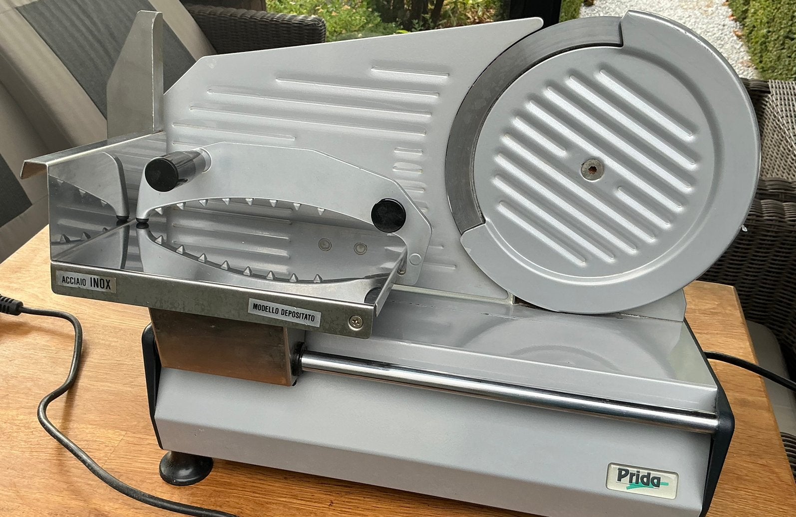 Elektrische Snijmachine Prida / ALA 2000 (Mod. 1415 M) – RVS, Snijmachine, Ophalen
