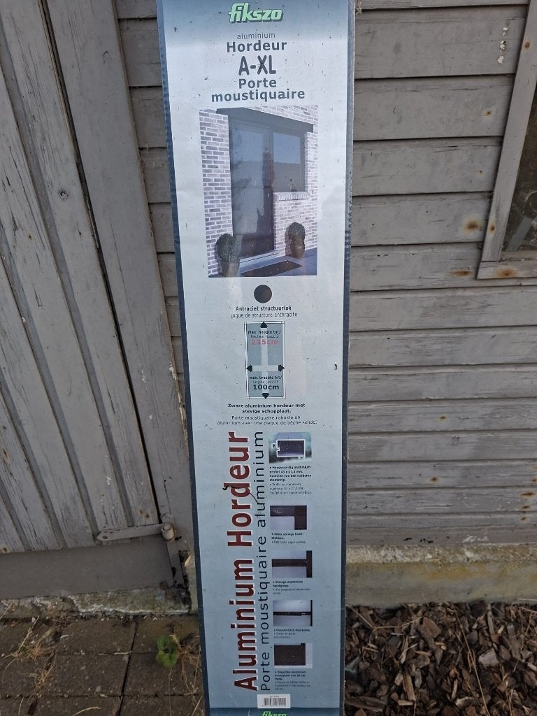 Hordeur Fikszo 235x100, Doe-het-zelf en Bouw, Deuren en Vliegenramen, 215 cm of meer, Hordeur, Nieuw, Vouwdeur