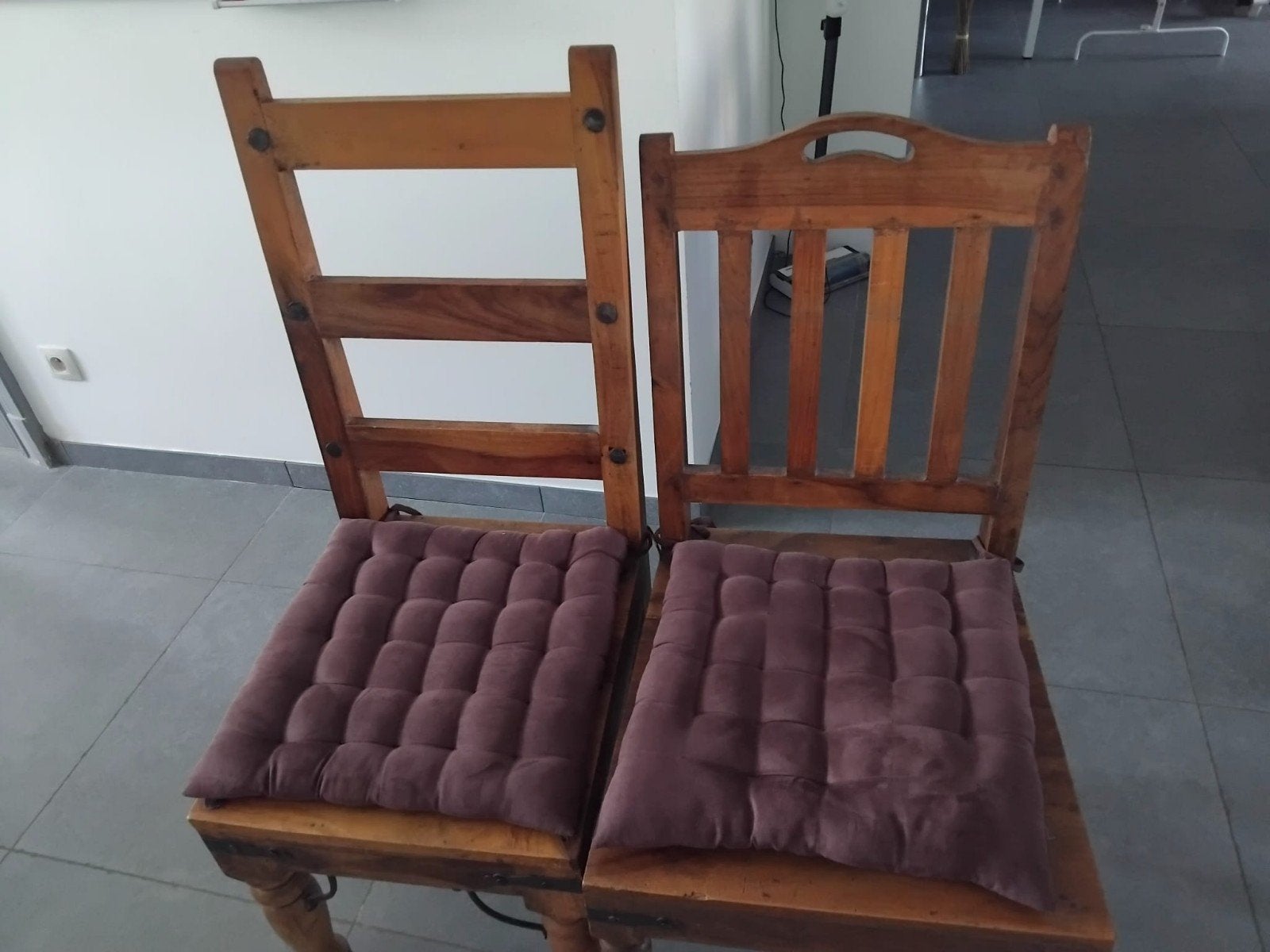 Chaises en bois massif 8 pièces, Enlèvement