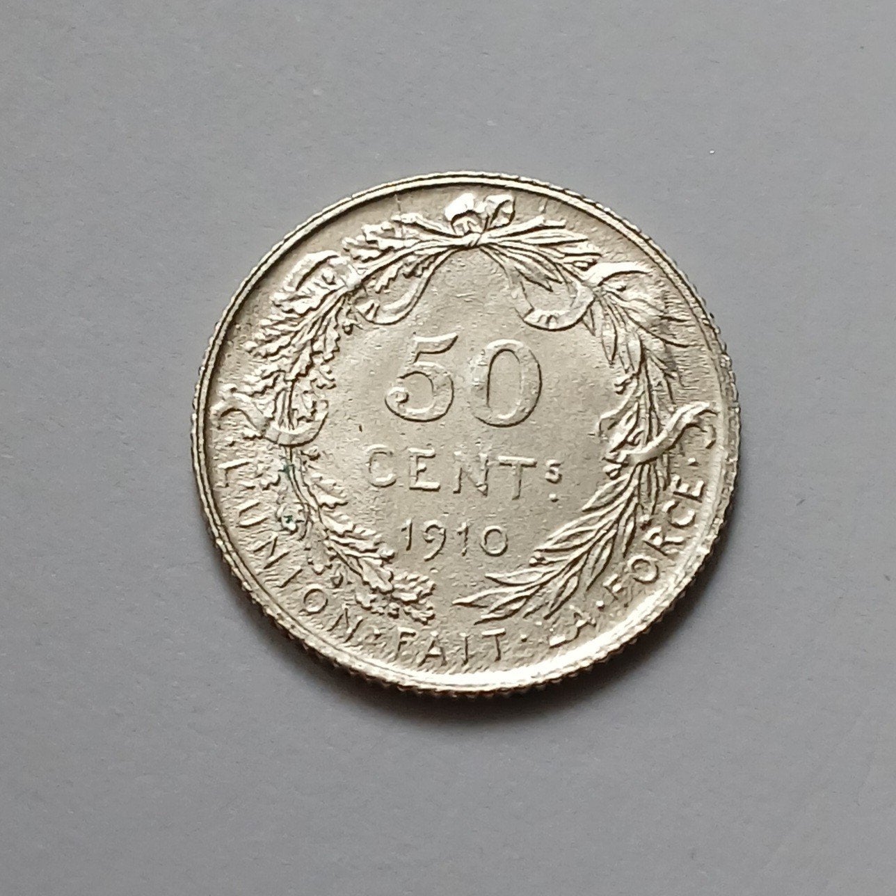 50 centimes 1910, Ophalen of Verzenden