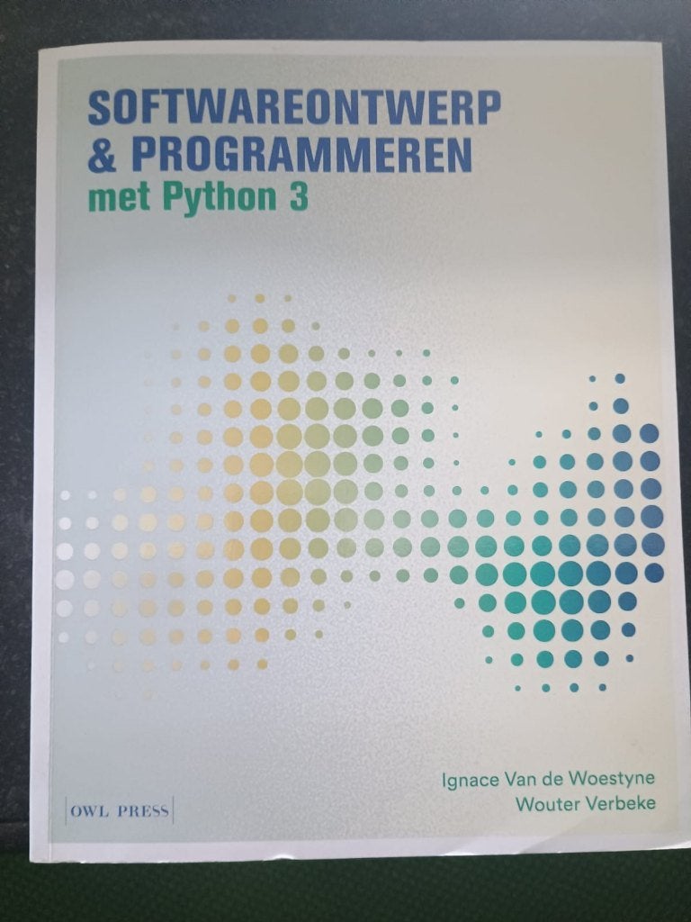 Softwareontwerp & programmeren met Python 3 - KU Leuven, Boeken, Ophalen of Verzenden, Zo goed als nieuw, Overige onderwerpen