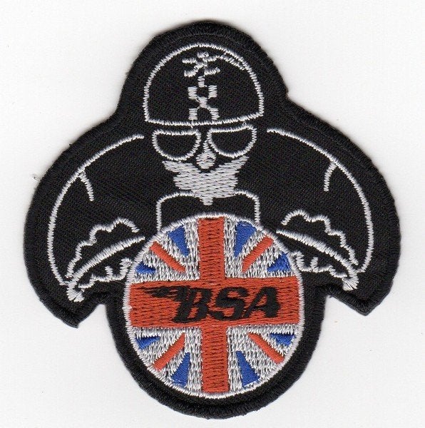 Patch BSA Rider Cafe Racer - 75 x 80 mm, Ophalen of Verzenden, Nieuw