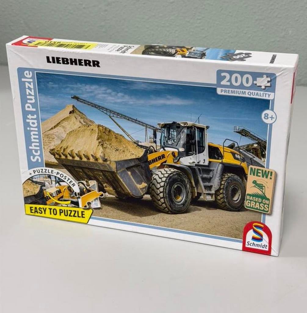 Schmidt Liebherr Puzzle chargeuse sur pneus L580 200 affiche, Enlèvement ou Envoi, Moins de 500 pièces, Neuf, Puzzle