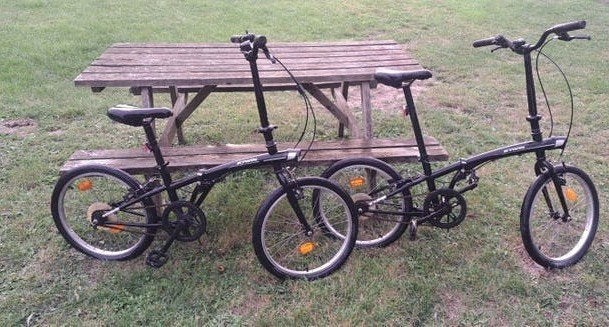 2 Plooi fietsen, Fietsen en Brommers, Ophalen
