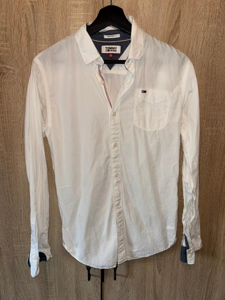 Hemd tommy hilfinger, Kleding | Heren, Overhemden, Ophalen of Verzenden, Zo goed als nieuw, Wit, Halswijdte 38 (S) of kleiner