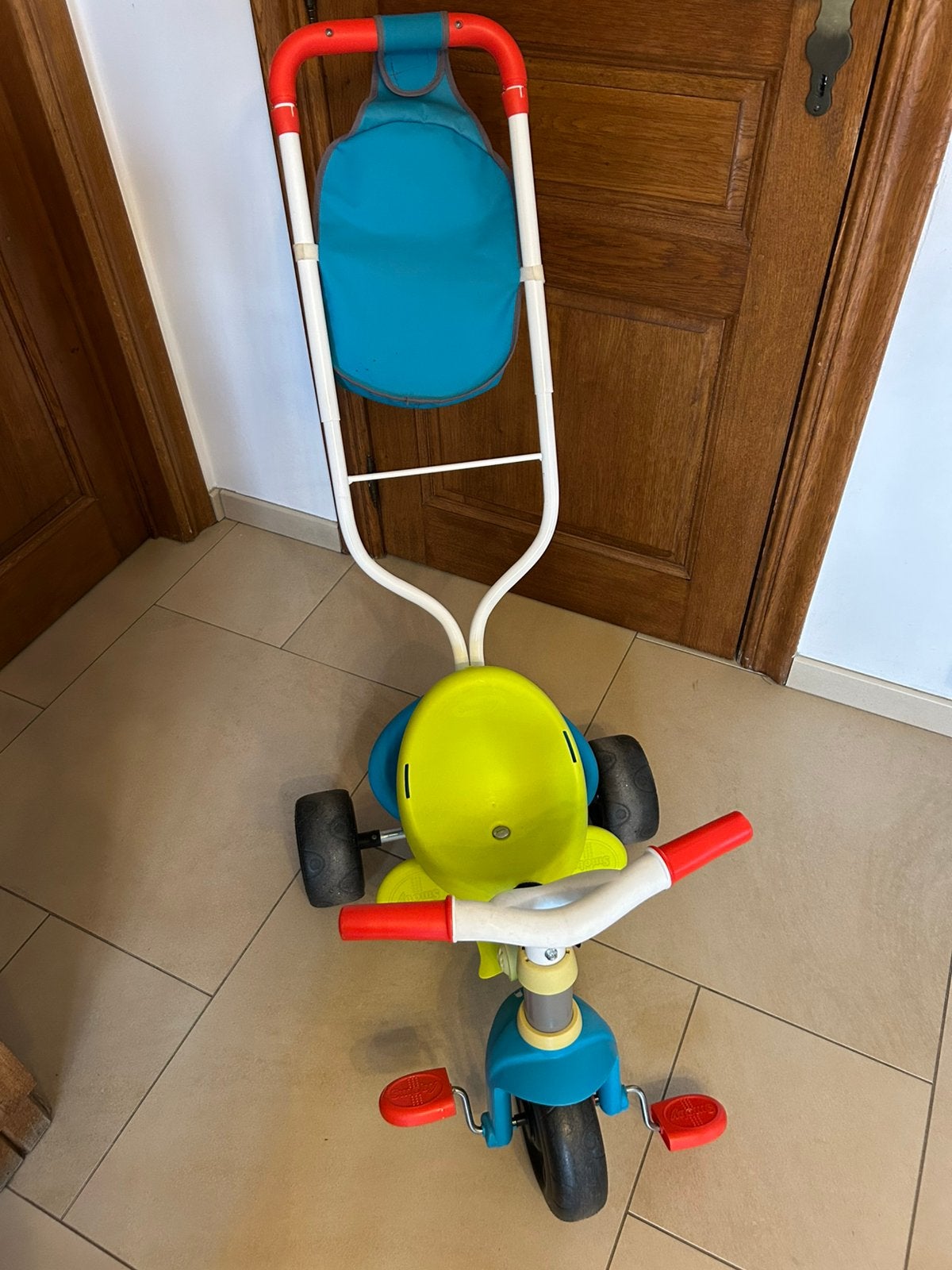 Smoby tricycle évolutif, Vélos & Vélomoteurs, Enlèvement, Utilisé, Tige de poussée