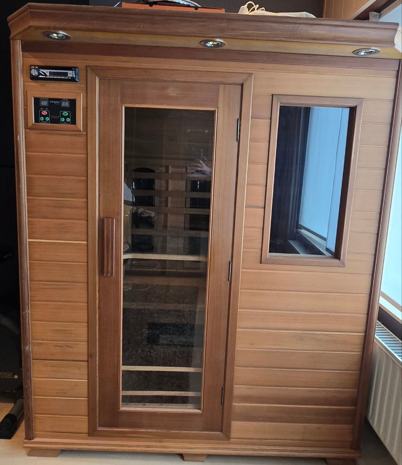 Infraroodsauna, Sport en Fitness, Ophalen, Zo goed als nieuw, Infrarood, Complete sauna