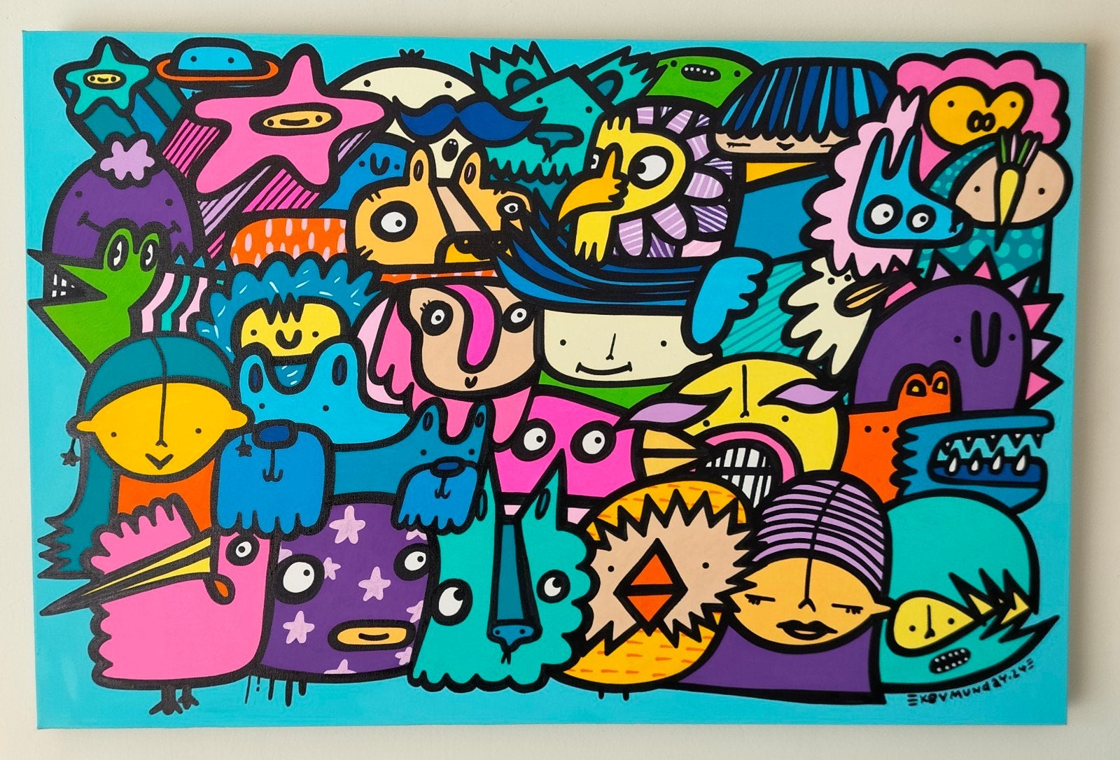 KEV MUNDAY STREETART, Gesigneerd, Ophalen