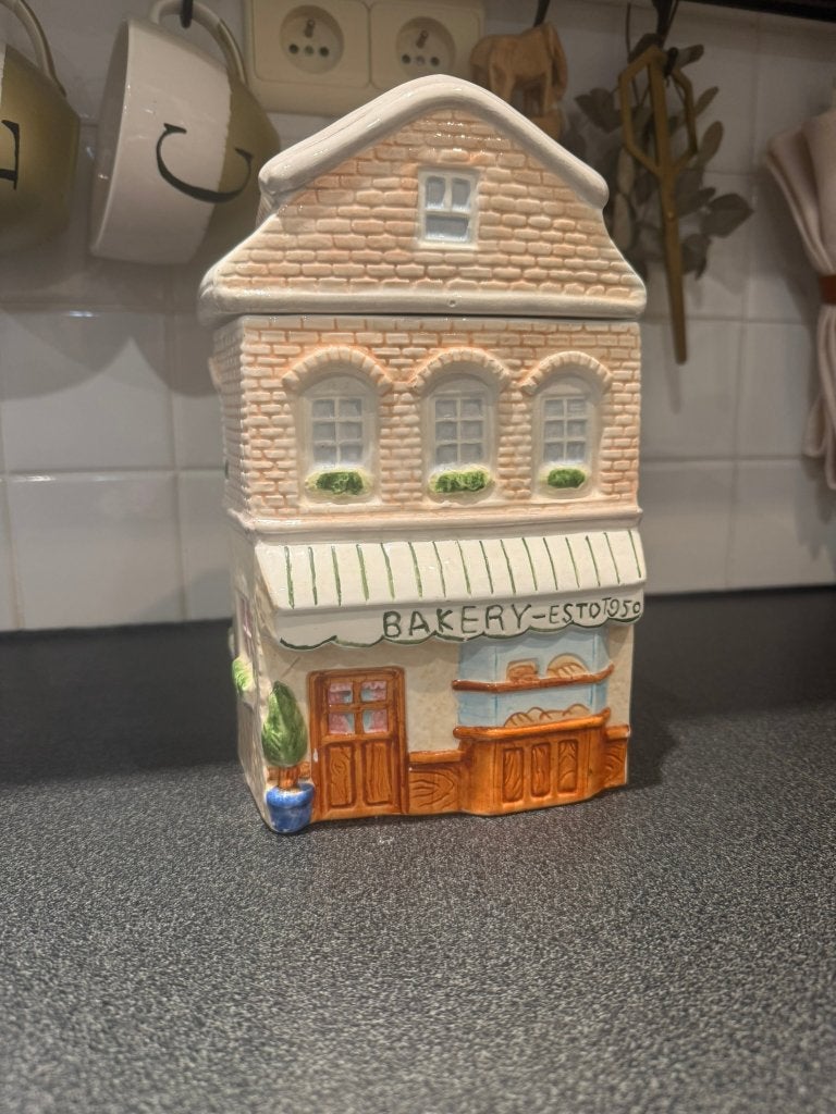 Vintage koekjespot, Bakery - Estoto 50 'jaren 50, Ophalen of Verzenden