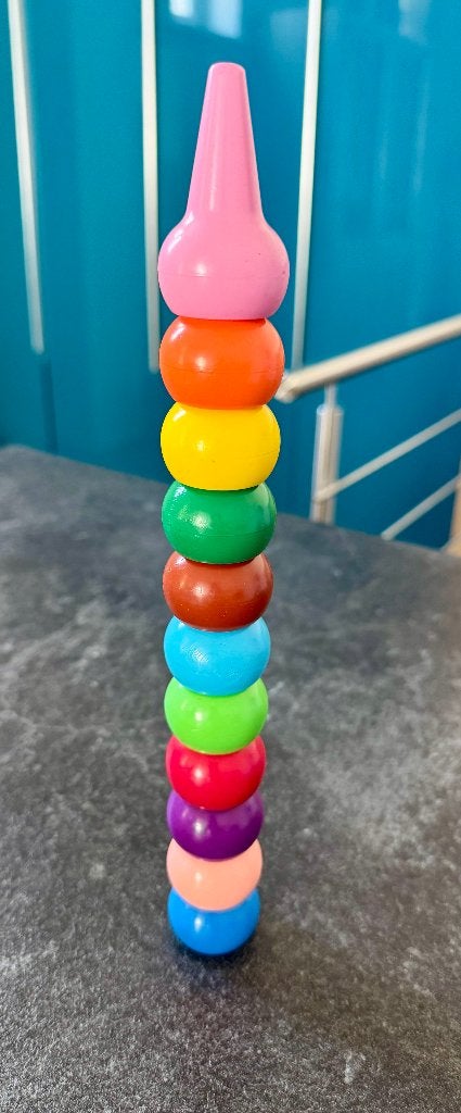11 Babykrijtjes/wasco’s, stapelbaar, mooie staat, Kinderen en Baby's, Ophalen of Verzenden, Gebruikt, Knutselen