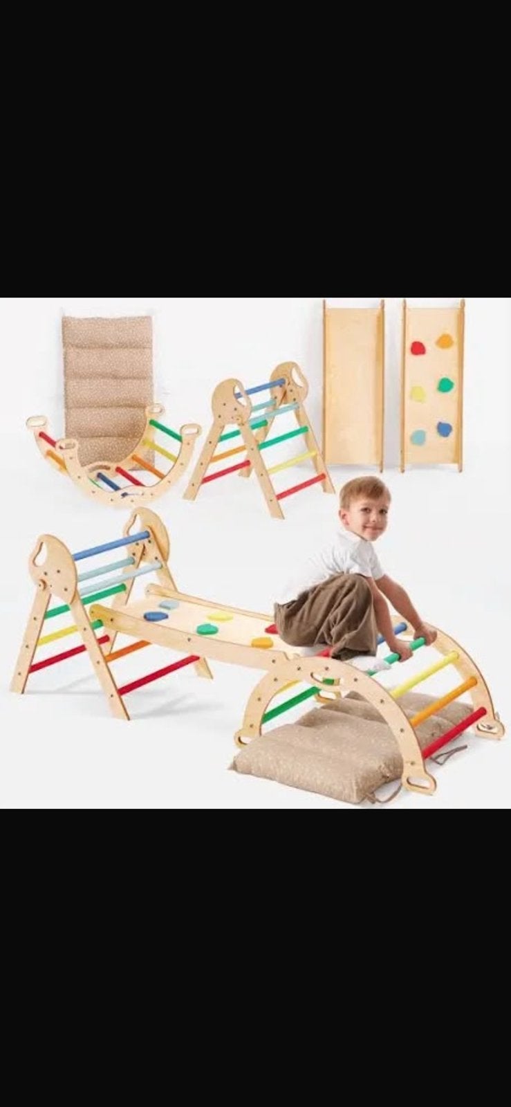 Module en bois pour jeune enfant, Ophalen of Verzenden, Nieuw, Klimwand