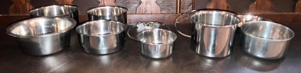 Drink en eet bakjes inox, Dieren en Toebehoren