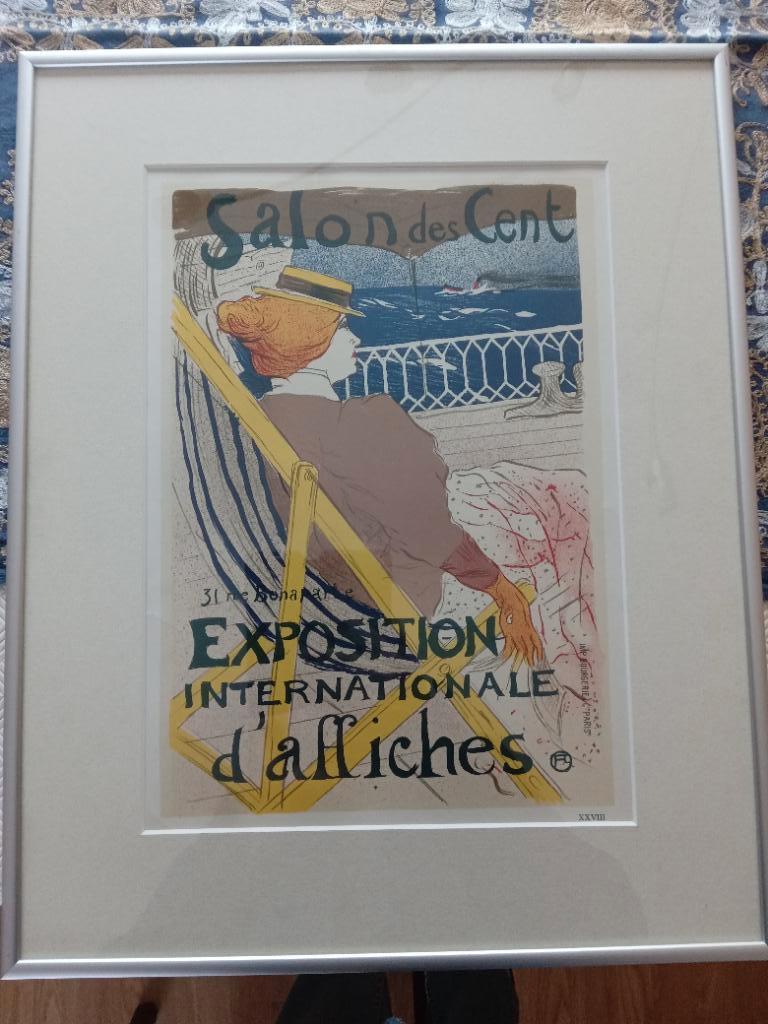 Lithographie de Toulouse Lautrec " La passagere du 54", Enlèvement