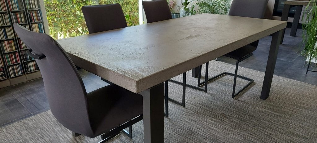 Table de salle à manger design Xooon, 150 à 200 cm, Cinq personnes ou plus, Métal, Comme neuf