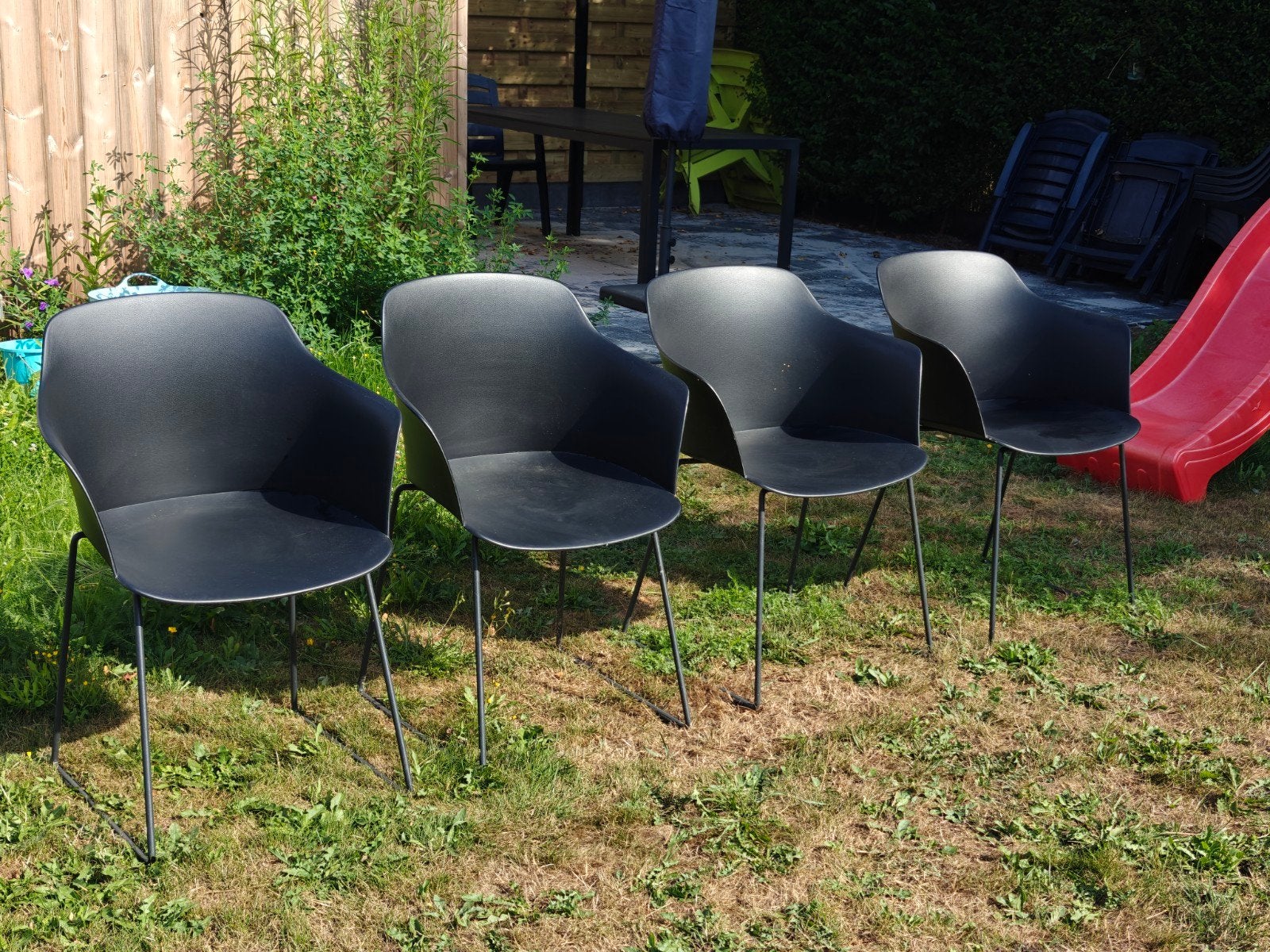 4x tuinstoel, Ophalen, Kunststof