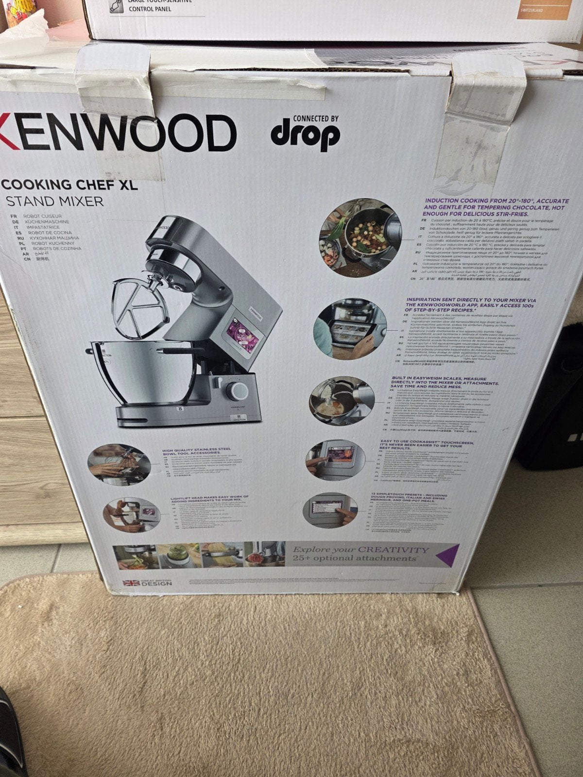 Kenwood mixer met alle accesoires., Elektronische apparatuur, 4 liter of meer, Nieuw, 3 snelheden of meer, Ophalen of Verzenden