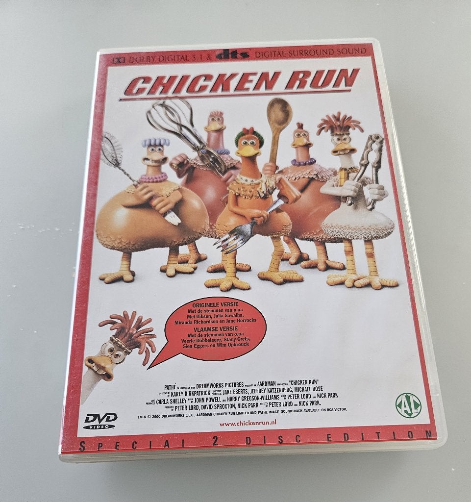 DVD: Chicken Run (Vlaamse versie ), Ophalen of Verzenden