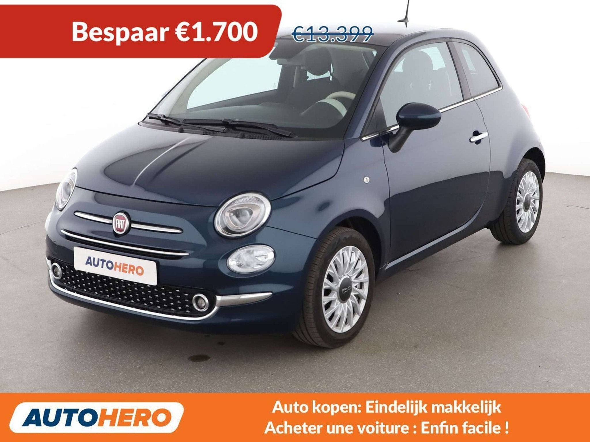 Fiat 500 1.0 Mild-Hybrid Dolcevita (bj 2023), Auto's, Voorwielaandrijving, 4 zetels, Stof, Gebruikt