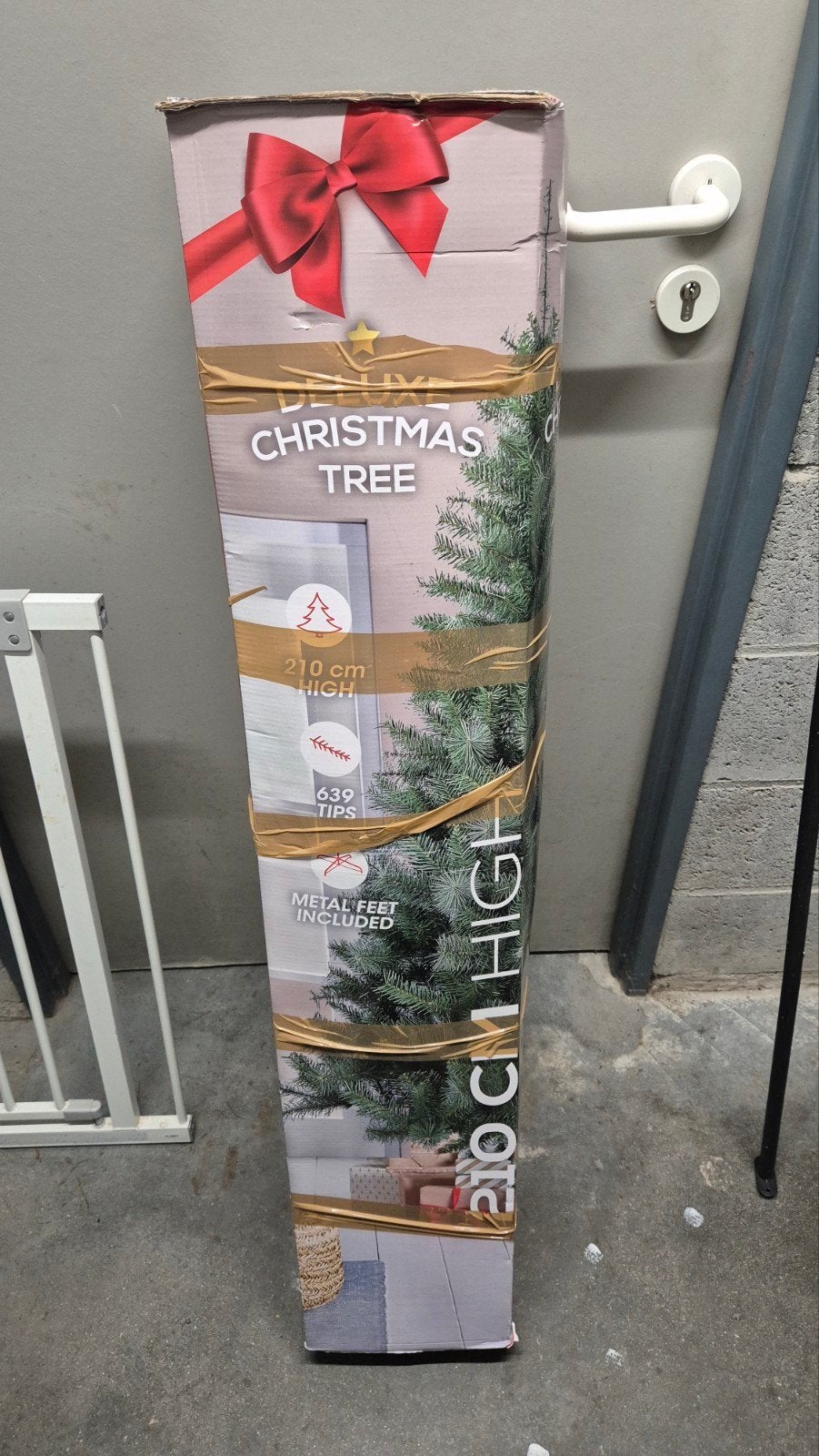 Sapin de Noël 210 cm, Jardin & Terrasse, Comme neuf, Enlèvement, 200 cm ou plus, 100 à 150 cm