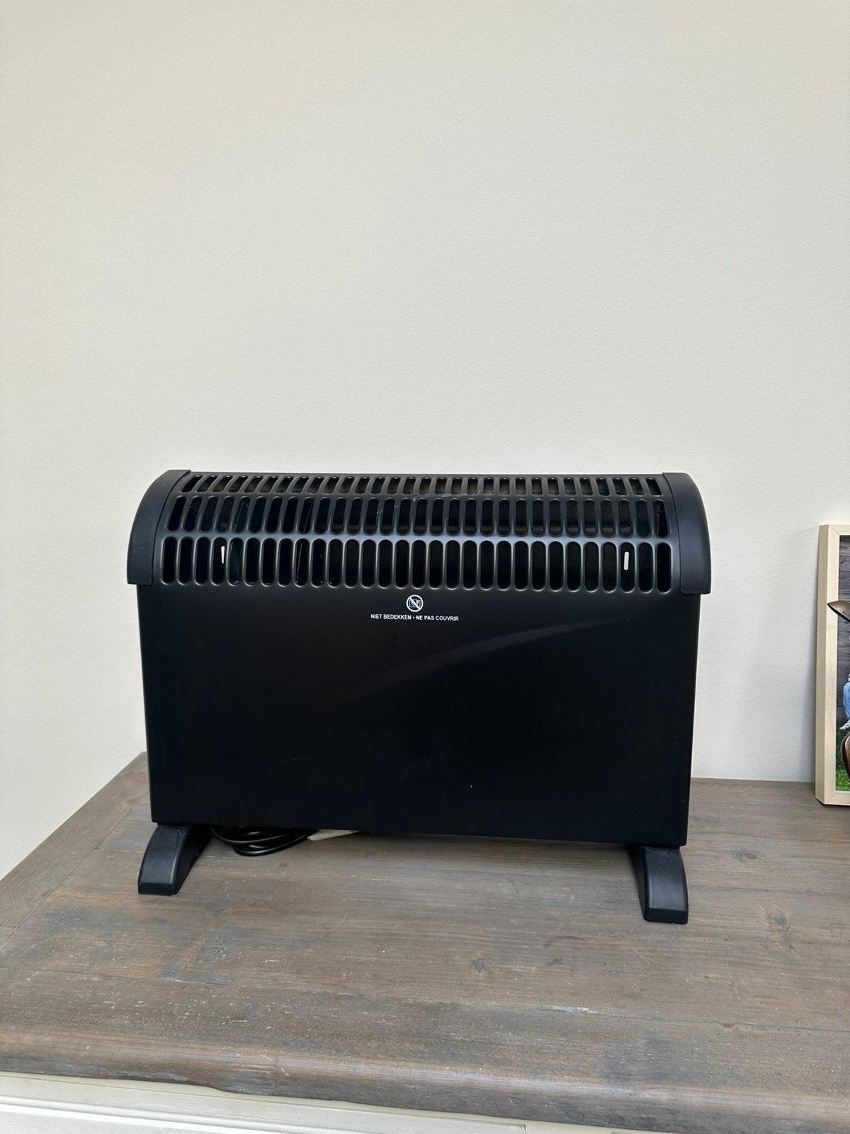 HANDSON Convectorkachel 2000W met Thermostaat + Ventilator, Bricolage & Construction, Chauffage & Radiateurs, Comme neuf, Thermostat