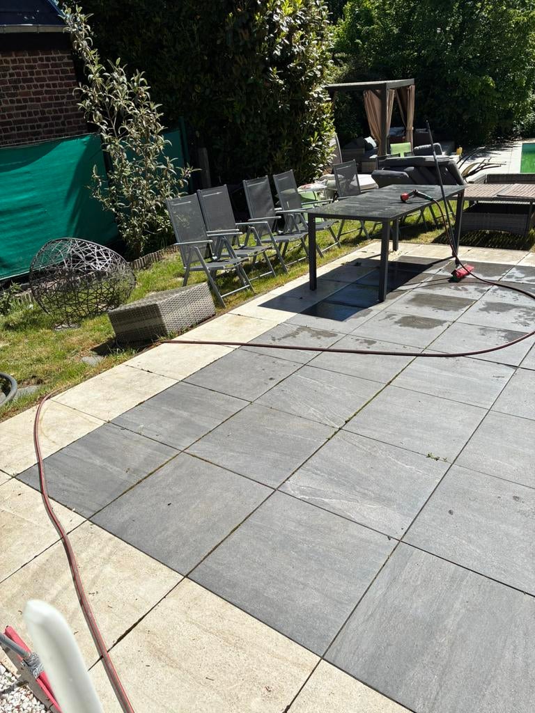 36m2 de dalles terrasse extérieur, Utilisé, Autres types, 10 m²² ou plus, Enlèvement