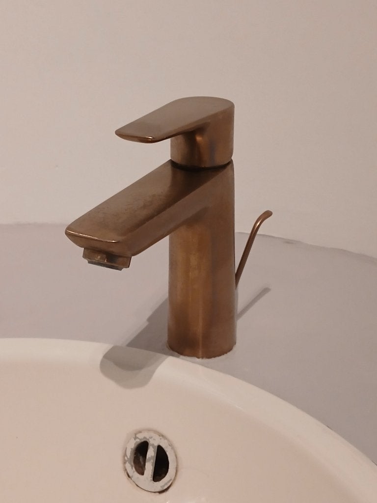 lavabokraan in brushed bronze, Hansgrohe, Enlèvement, Comme neuf, Lavabo
