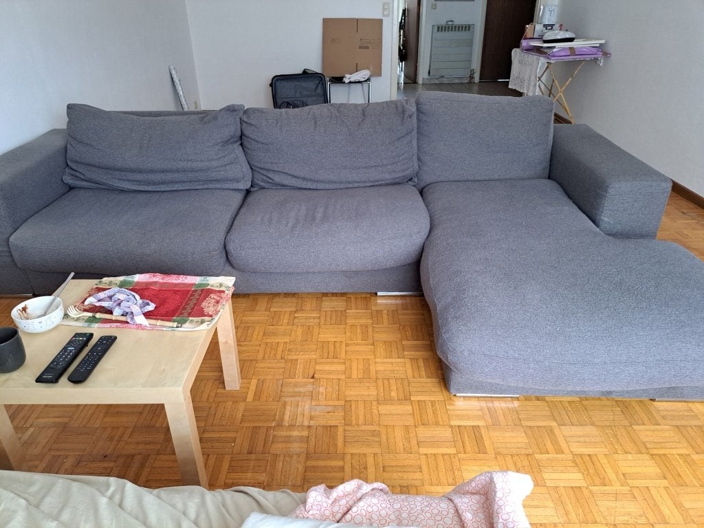 Hoeksalon, Maison & Meubles, Enlèvement, Utilisé, Quatre personnes ou plus, Tissus