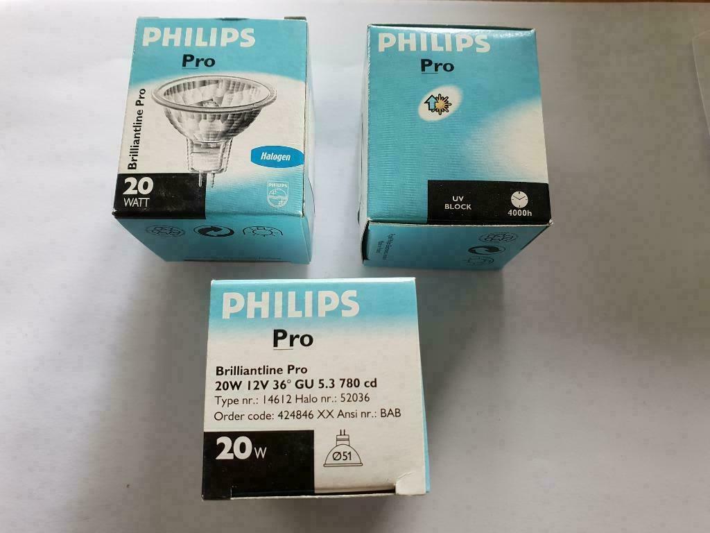 -HALOGÈNE Pro PHILIPS 20W 12V 36 GU 5.3-Neuf emballé origine, Enlèvement ou Envoi, Neuf, Moderne, Halogène
