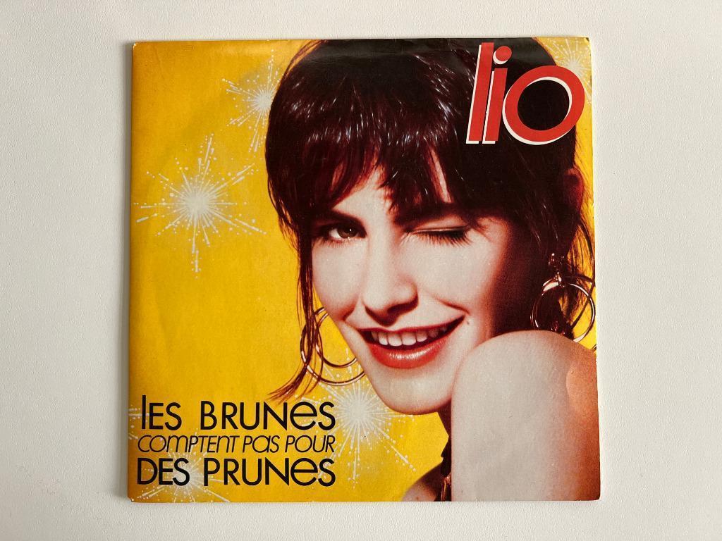 Vinyle 45 tours - Lio - Les brunes comptent pas pour ..., Ophalen of Verzenden, Gebruikt, Overige formaten