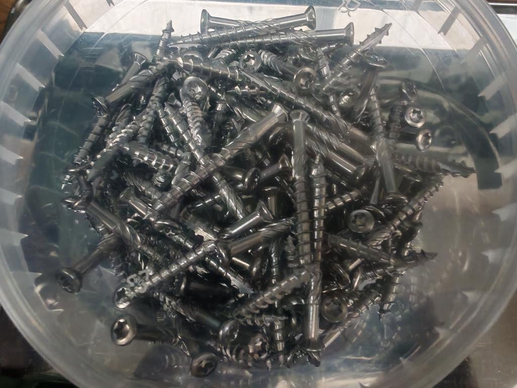 Visserie boite de 200 vis à bois inox a2 torx 5x80, Bricolage & Construction, Enlèvement ou Envoi, Remplie, Neuf