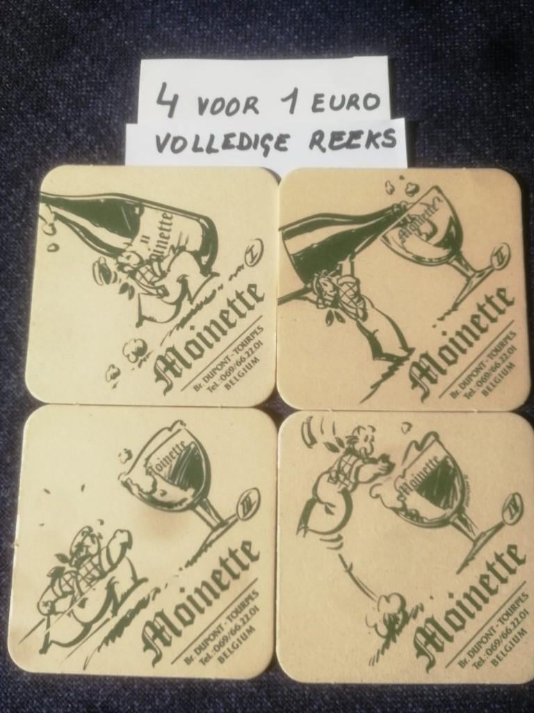 Volledige reeks bierviltjes Moinette - Dupont - €1, Collections, Enlèvement ou Envoi, Sous-bock