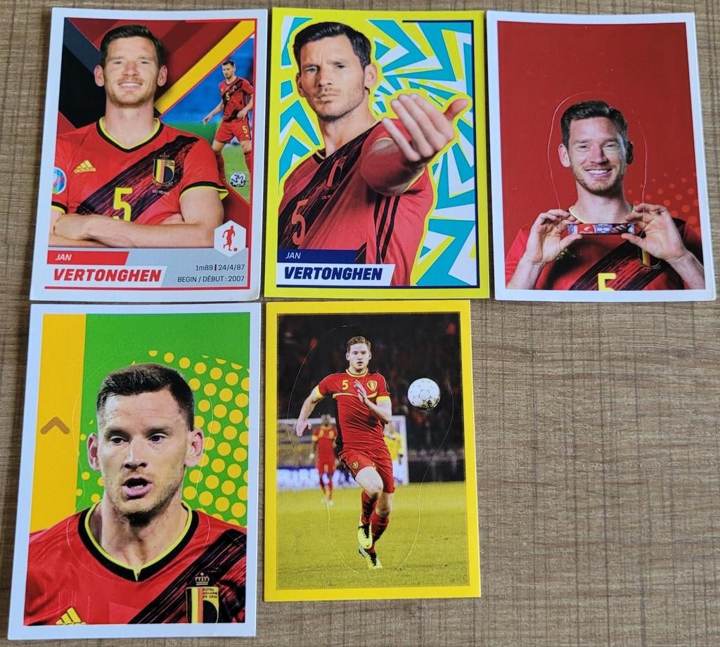 Jan Vertonghen: 5 stickers, Ophalen of Verzenden, Zo goed als nieuw, Poster, Plaatje of Sticker