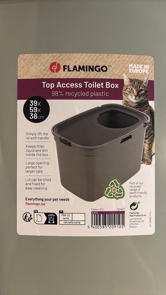 NP 45€ - Gloednieuwe hop-in kattenbak - NIET GEBRUIKT!, Dieren en Toebehoren, Ophalen, Nieuw