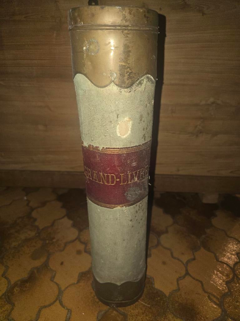 Antieke Franse Grand Livre boekband, Ophalen of Verzenden