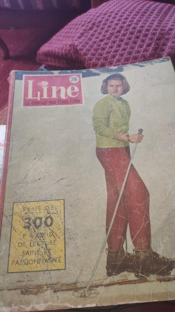 Line, le Journal des chics Filles. 1961,  3 albums, Verzamelen, Tijdschriften, Kranten en Knipsels, Ophalen of Verzenden