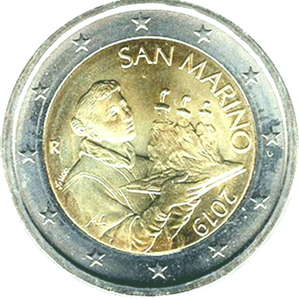 Pièce 2 Euros 2019 Saint-Marin - Le portrait de Saint-Marin, Enlèvement, Saint-Marin, 2 euros, Série