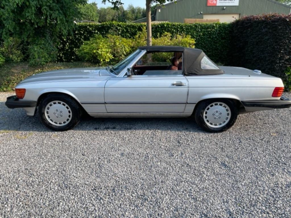 Mercedes SL 560 R107 Roadster SILVER +Carfax history +MB, foto 5