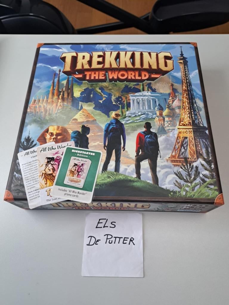 Trekking the World Kickstarter met mini expansion, Hobby en Vrije tijd, Gezelschapsspellen | Bordspellen, Ophalen of Verzenden