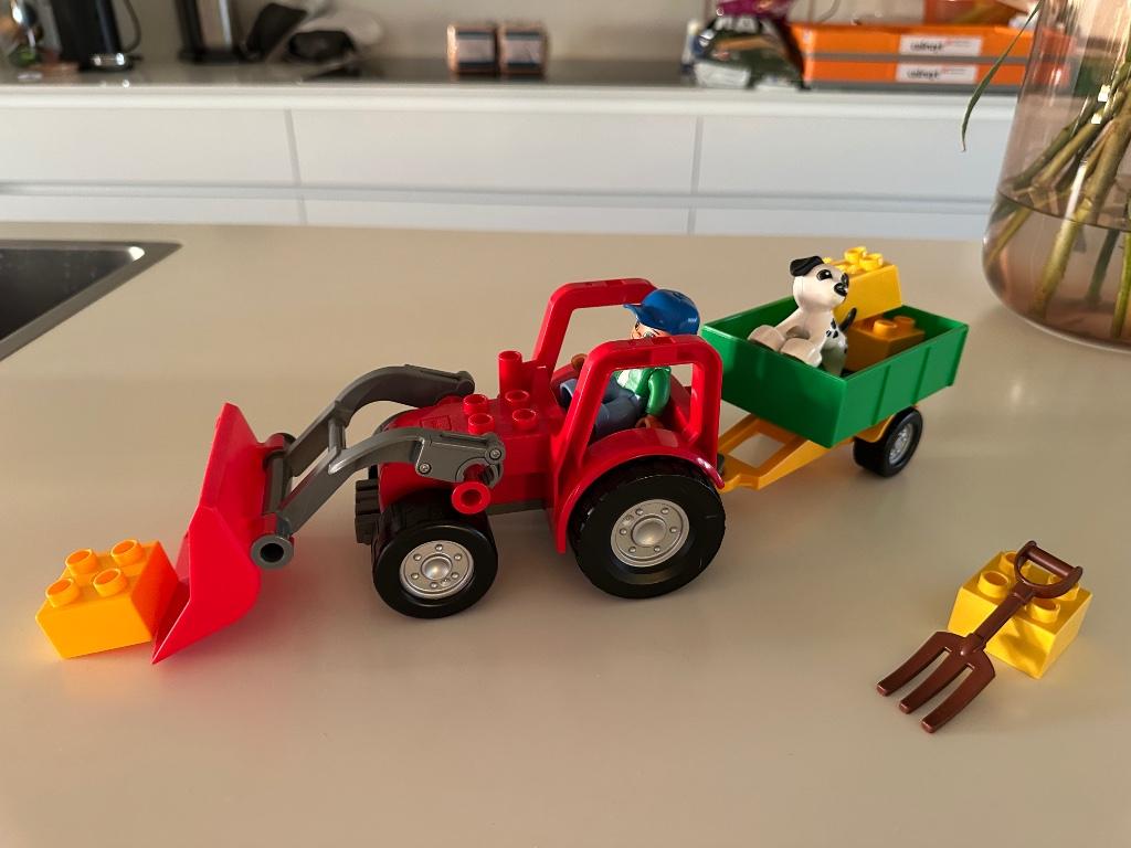 Lego Duplo 5647 - grote tractor, Enlèvement ou Envoi, Comme neuf, Ensemble complet, Duplo