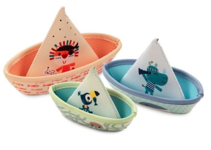 Lot de 3 bateaux pour le bain bébé, Envoi, Neuf, Autres marques