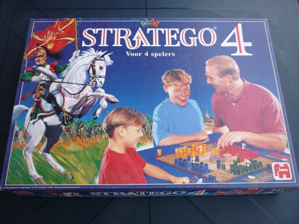 Jeu de société - Stratego 4 - Jumbo (pour 4 joueurs), Trois ou quatre joueurs, Enlèvement ou Envoi, Utilisé