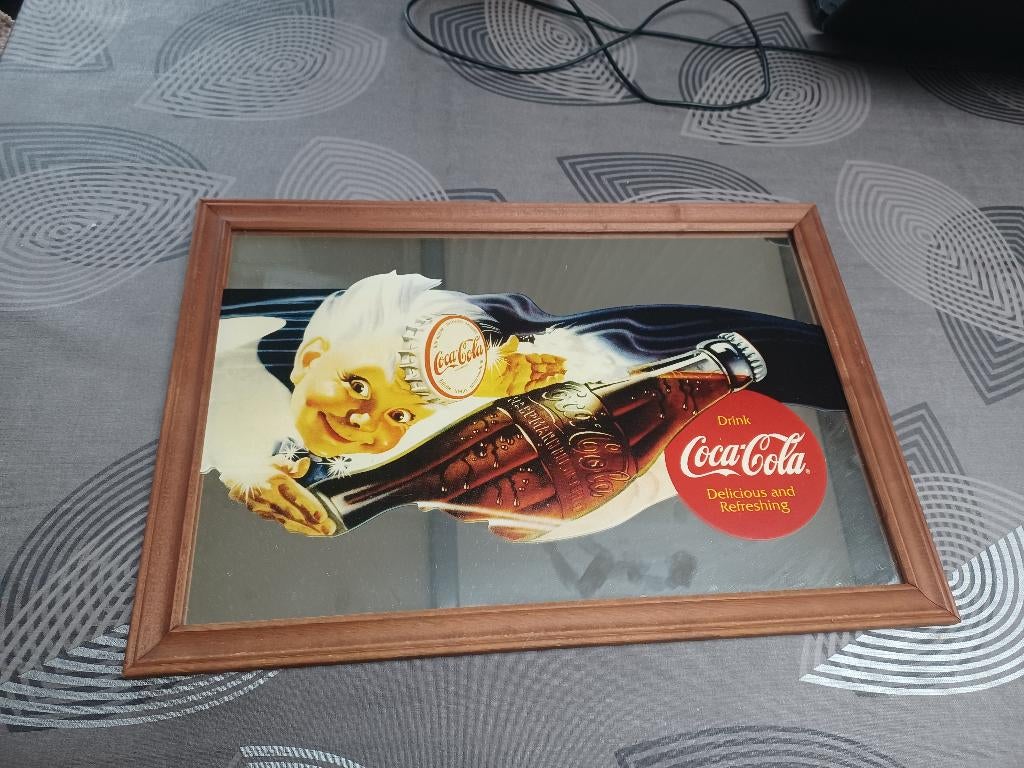 2026032 : Miroir Coca-Cola, Enlèvement, Utilisé