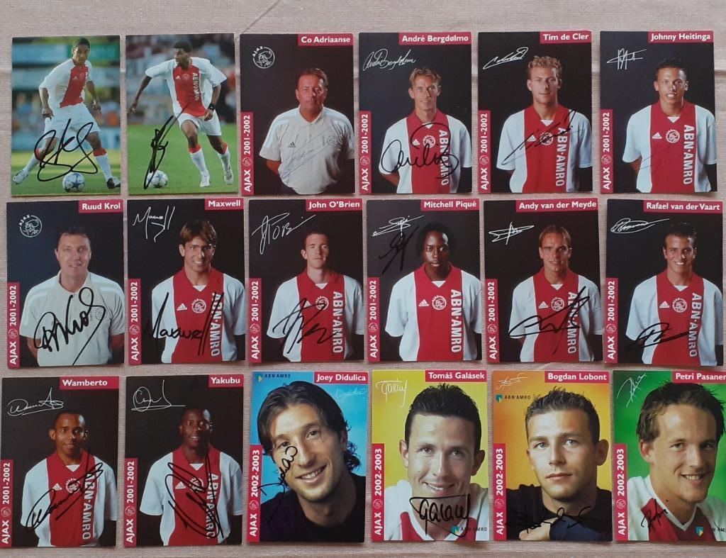 57 Spelerskaarten AJAX van 2001-2002 tot 2012-2013, Ophalen of Verzenden, Zo goed als nieuw, Spelerskaart